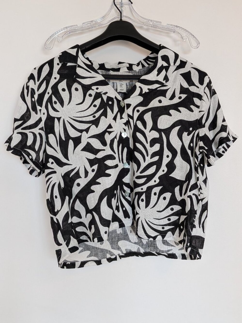 Rachel Zoe Linen Floral Top – Brand New With Tags Size M